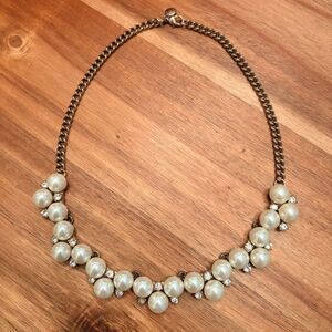 J.Crew | Faux Pearl Cluster Necklace | 18”